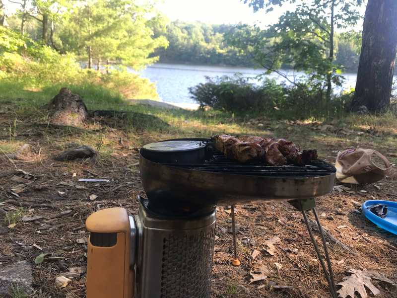 kebabs on BioLite CampStove 2