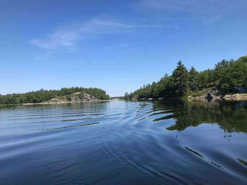 From the canoe on the way to McCrae